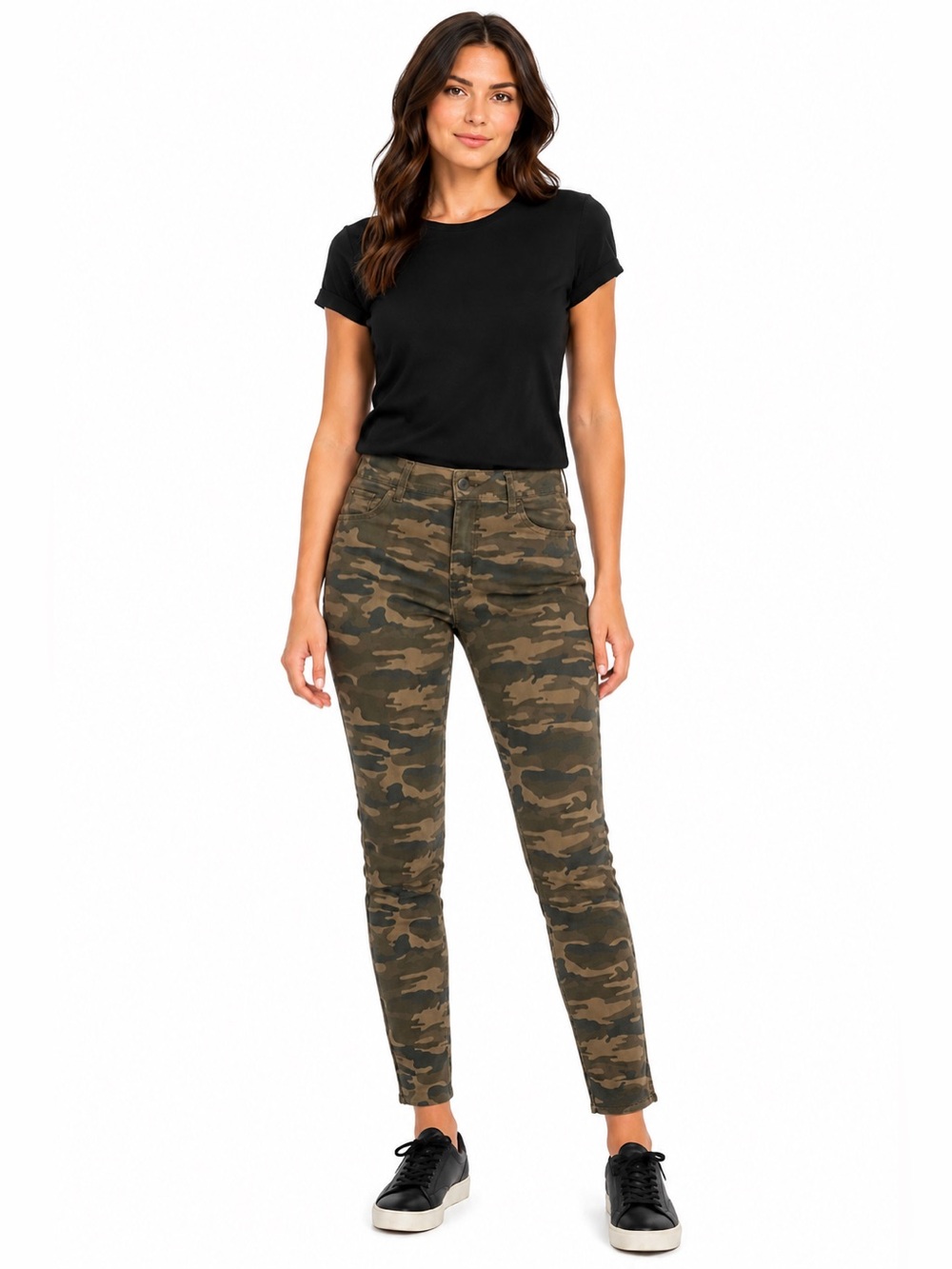 Sanctuary Camo Slim Leg Pants SZ 30 Military Print Stretch Chinos Utility Casual